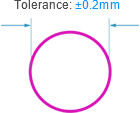 Hole size Tolerance (Non-Plated)