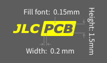 Hollow-carved Character width to height ratio